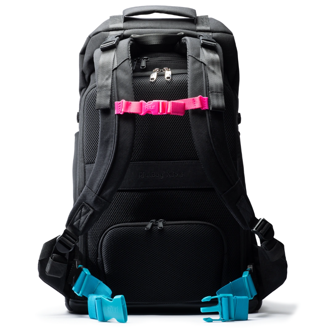black laptop backpack with chest strap Colour Chest & Waist Strap for Your RiutBag