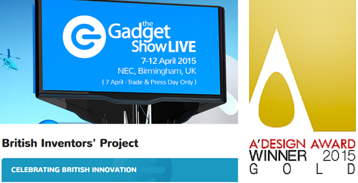 Two awards, RiutBag?! Gadget Show live British Inventors’ Project 2015 + Golden A’ Design Award 2015