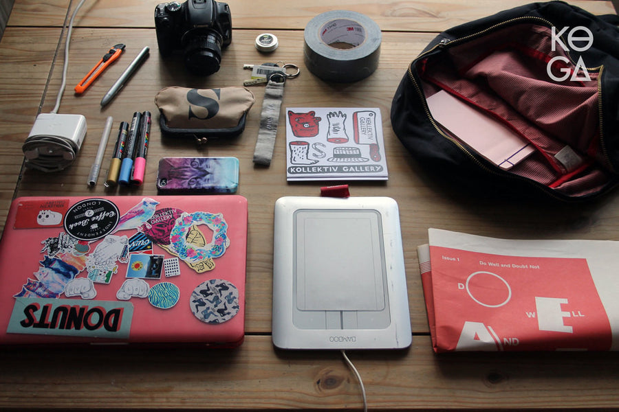 Inside your rucksack: creative director of UK pop up art gallery