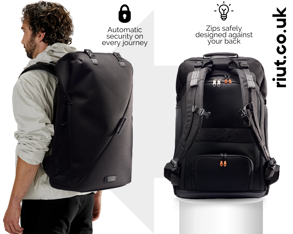Secure travel backpack discount