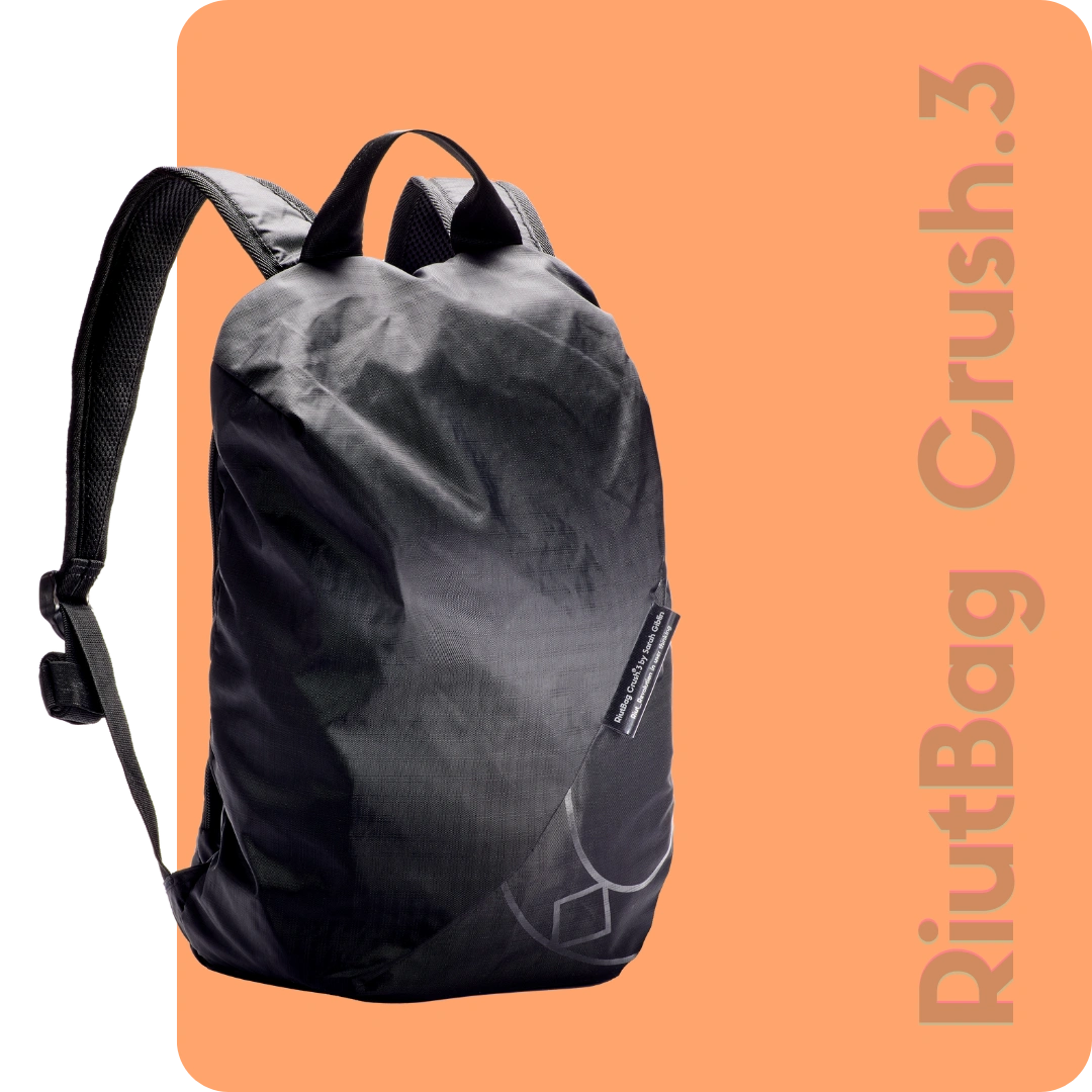 Buy Secure Lightweight Dackpack RiutBag Crush.3 14 litre 0.3kg RiutBag Secure Laptop Backpacks for Greater Journeys