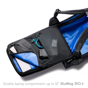 RiutBag R10.4 Super Slim 16" Laptop Backpack | Secure 18L Capacity