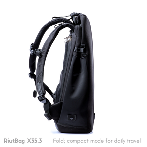 RiutBag X35.3 Expandable Secure Laptop Backpack | up to 37.5 litre and 17" laptop