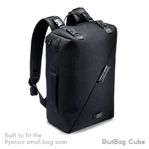 RiutBag Cube "Small Bag" 40x30x20cm Laptop Backpack | Secure 20-24L Capacity