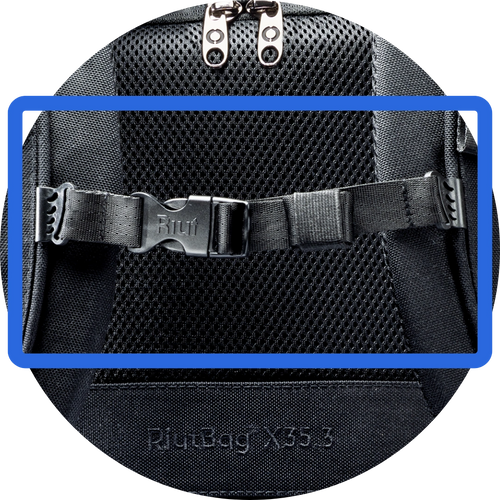 Replacement chest strap - black