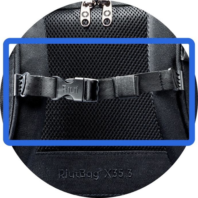 Replacement chest strap - black
